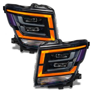 Nissan Titan Headlight DRL Upgrade Kit - ORACLE Lighting - ColorSHIFT w/ Simple Controller - RGB+W - `21-`22